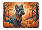 Scottish Terrier Fall Memory Foam Kitchen Mat Machine Washable Anti-Fatigue Mat Cushion Comfort Bath Mat or Kitchen Rug