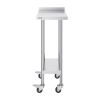 VEVOR 24 x 15 x 40 Inch Stainless Steel Work Table, Commercial Food Prep Worktable with Casters, Heavy Duty Prep Worktable