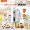 VEVOR Nut Milk Maker, 9-in-1 Soy Milk Maker with 12-Leaf Blades, 800ML Automatic Pant Based Soy/Oat Milk Maker with High Temperature Auto-Cleaning