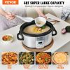 VEVOR Slow Cooker, 6QT 240W Electric Slow Cooker Pot with 3-Level Heat Settings, Digital Slow Cookers with 20 Hours Max Timer, Locking Lid