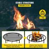 VEVOR Fire Pit Grate, Heavy Duty Iron Round Firewood Grate, Round Wood Fire Pit Grate 19", Firepit Grate with Black Paint