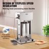 VEVOR Electric Sausage Stuffer 10L Variable Speed Sausage Maker Stainless Steel