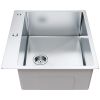 VEVOR Kitchen Sink, 304 Stainless Steel Drop-In Sinks, Top Mount Single Bowl Basin with Accessories(Pack of 2)