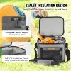VEVOR Soft Cooler Bag, 24 Cans Soft Sided Cooler Bag Leakproof with Zipper, Waterproof Soft Cooler Insulated Bag