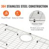 VEVOR Sink Protector Grid, 27.5"x13.5" Stainless Steel Sink Grates, Rear Drain Sink Grates with R5 Corner Radius, Large Sink Bottom Grids