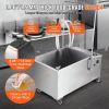VEVOR Mobile Fryer Filter, 38L Oil Tank Capacity, Oil Filtration System with 10 L/min Oil Filtration Speed