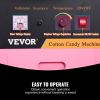 VEVOR Electric Cotton Candy Machine, 1000W Candy Floss Maker, Commercial Cotton Candy Machine with Stainless Steel Bowl, Sugar Scoop, and Drawer